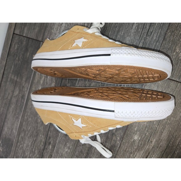 NEW Converse Mens 9/Womens 10.5 One Star Pro Ox Suede Golden Sundial Shoes  E-11 - Picture 9 of 11